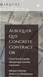 Mobile Screenshot of abqconcreteworks.com